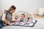 USZKODZONE OPAKOWANIE: Gimnastyka mata edukacyjna dla bobasa z pałąkami - Magiczna Kraina - czarno-biała / Tiny Love