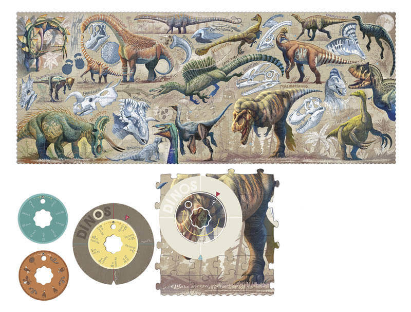 Puzzle obserwacyjne Dinozaury / Londji