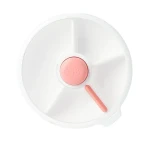 LARGE SNACK SPINNER duży pojemnik na przekąski, Coral Pink / GOBE