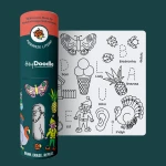 Mata Silikonowa do Kolorowania A4 - Pierwsze literki / HeyDoodle