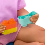 Miękkie klocki sensoryczne z WAGONIKAMI - Buildin’ Squishies / B.Toys