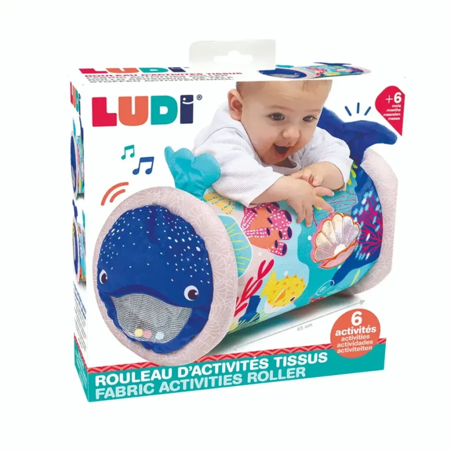 Wałek sensoryczny dla niemowląt - WIELORYB / LUDI