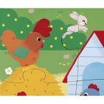 Puzzle sensoryczne Farma 20 el. 2+ / Janod