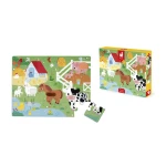 Puzzle sensoryczne Farma 20 el. 2+ / Janod