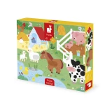 Puzzle sensoryczne Farma 20 el. 2+ / Janod
