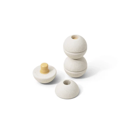 Zestaw 3 piłek piankowych Foam Balls - sand grey, honey yellow / MODU