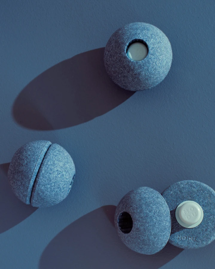 Zestaw 3 piłek piankowych Foam Balls - deep blue, sky blue / MODU