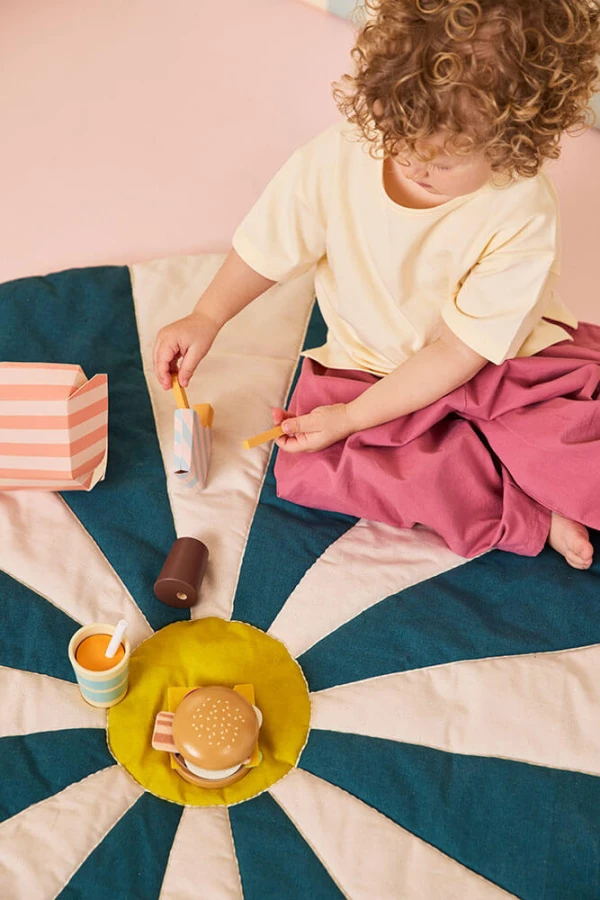 Drewniany zestaw „menu hamburgerowe” / Kids Concept