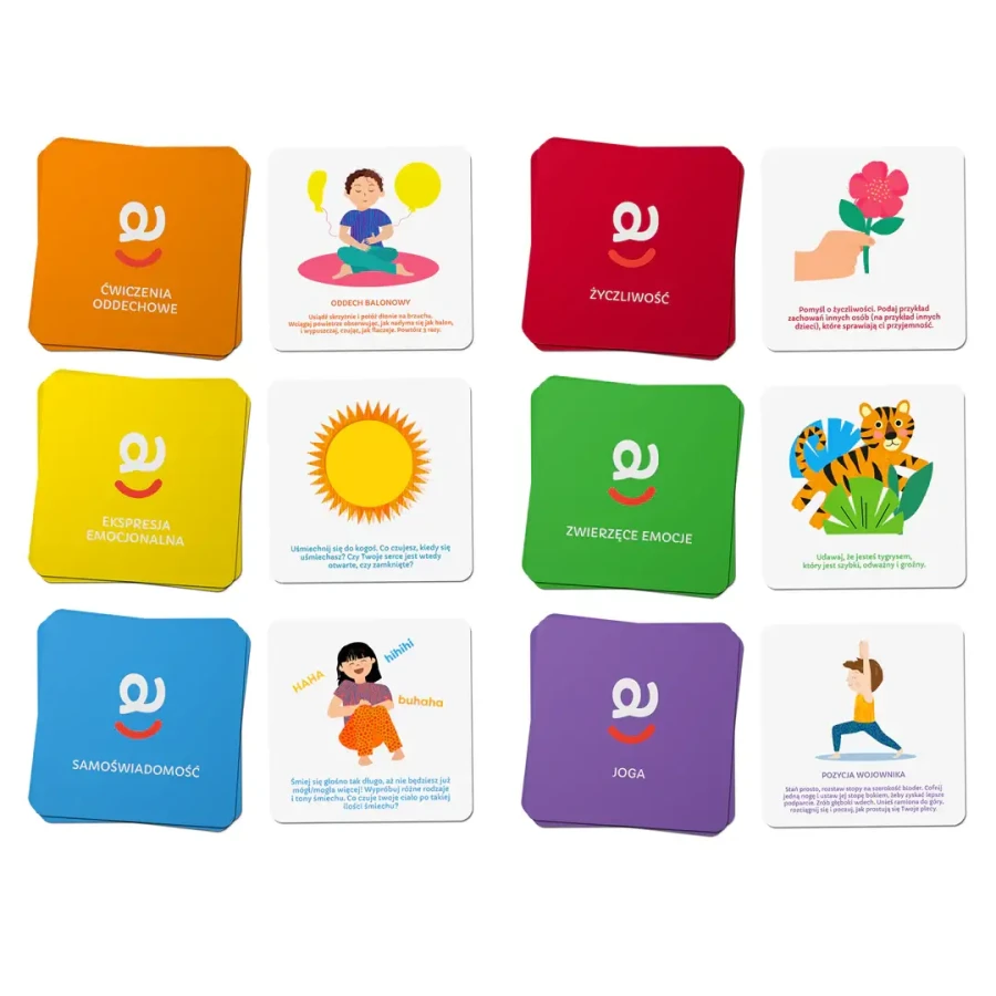 Karty do kostki aktywności - mindfulness + mini e-book 4+ / rozwojowa mama