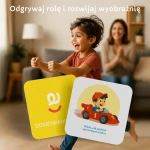 Karty do kostki aktywności - szalona zabawa 2+ / rozwojowa mama