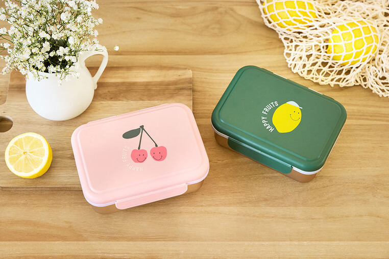 Lunchbox ze stali nierdzewnej Happy Fruits Lemon / Lassig
