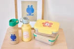 Bidon ze stali nierdzewnej z ustnikiem i uchwytem, 500 ml Happy Trails Flower / Lassig