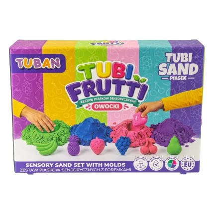 Piasek Sensoryczny Zestaw - Tubi Frutti / Tuban