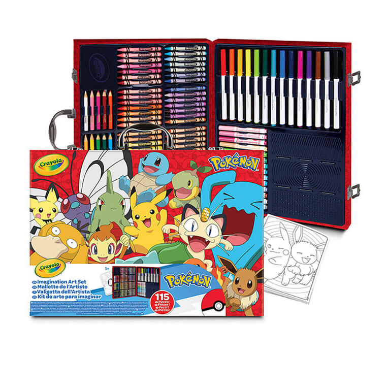 Zestaw artystyczny w walizce 115 el. Pokemon 5+ / Crayola
