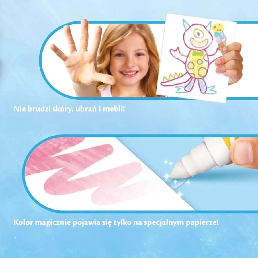 Kolorowanka dla dzieci i 4 niebrudzące magiczne flamastry Color Wonder Mess Free Spidey i super-kumple 3+ / Crayola