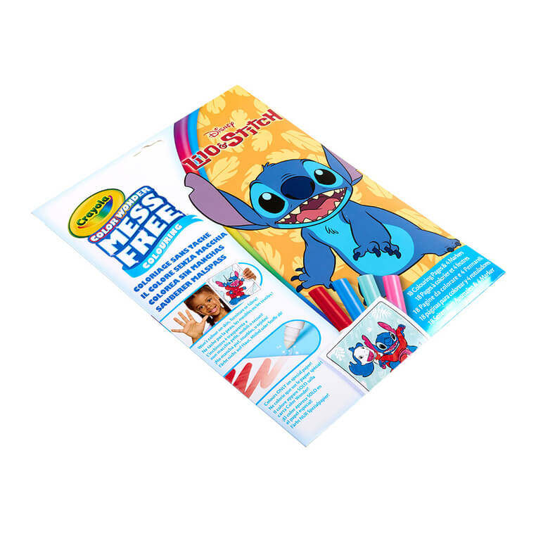 Kolorowanka dla dzieci i 4 niebrudzące magiczne flamastry Color Wonder Mess Free Lilo i Stitch 3+ / Crayola