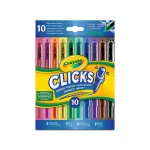 Flamastry automatyczne zmywalne Clicks 10szt. 8+ / Crayola