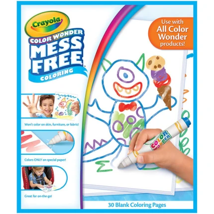 Papier do kolorowania magicznymi flamastrami Color Wonder Mess Free 3+ / Crayola