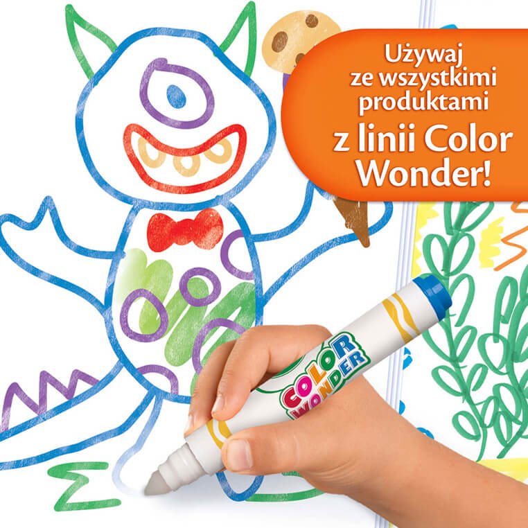 Papier do kolorowania magicznymi flamastrami Color Wonder Mess Free 3+ / Crayola