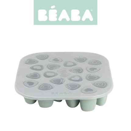 Silikonowy pojemnik do mrożenia 20 x 35 ml Sage green / Beaba