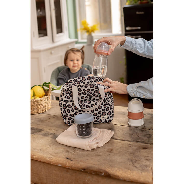 Torba izotermiczna na lunch 5L Leopard clay / Beaba
