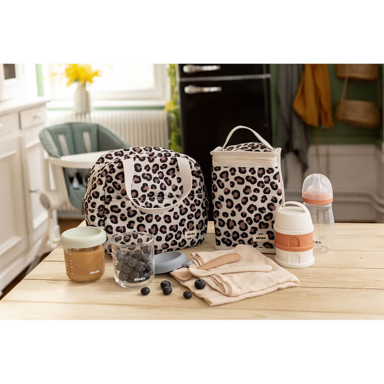 Torba izotermiczna na lunch 5L Leopard clay / Beaba