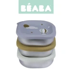 Pojemnik na jedzenie ze stali nierdzewnej z silikonową pokrywką, 250ml, 3 szt. - Adventure / Beaba