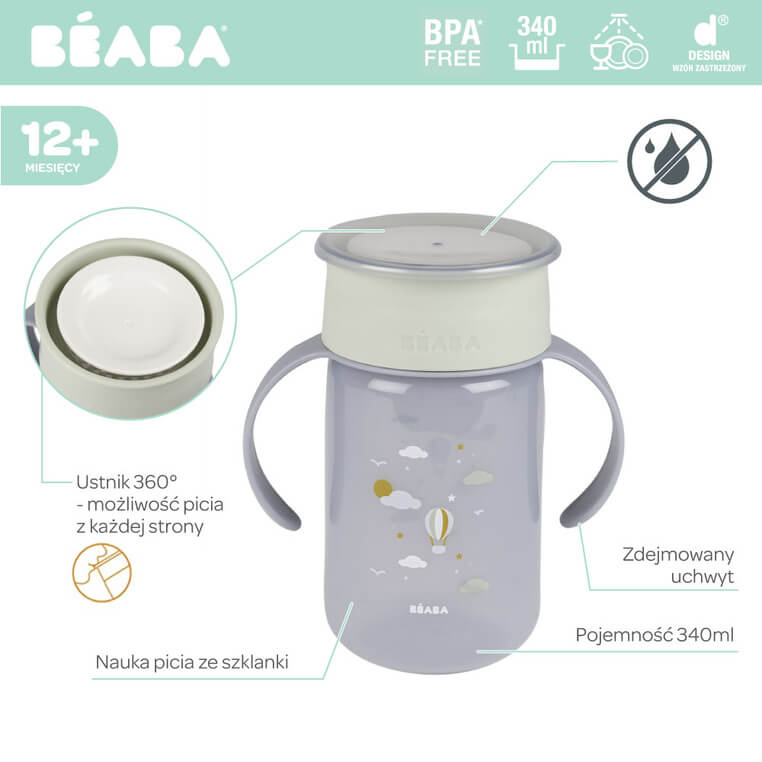 Kubek treningowy 360° - Adventure / Beaba