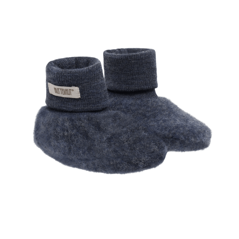 Buciki 100% wełny merino - Ombre Blue Melange / HUTTEliHUT