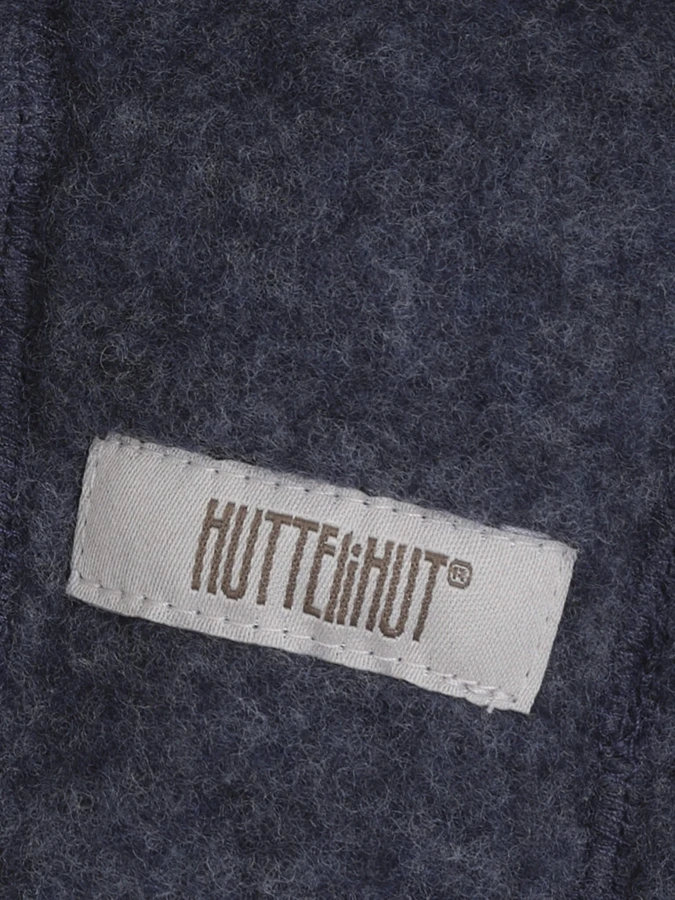 Czapka bonetka 100% wełny merino - Ombre Blue Melange / HUTTEliHUT