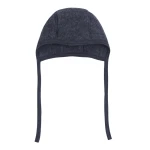 Czapka bonetka 100% wełny merino - Ombre Blue Melange / HUTTEliHUT