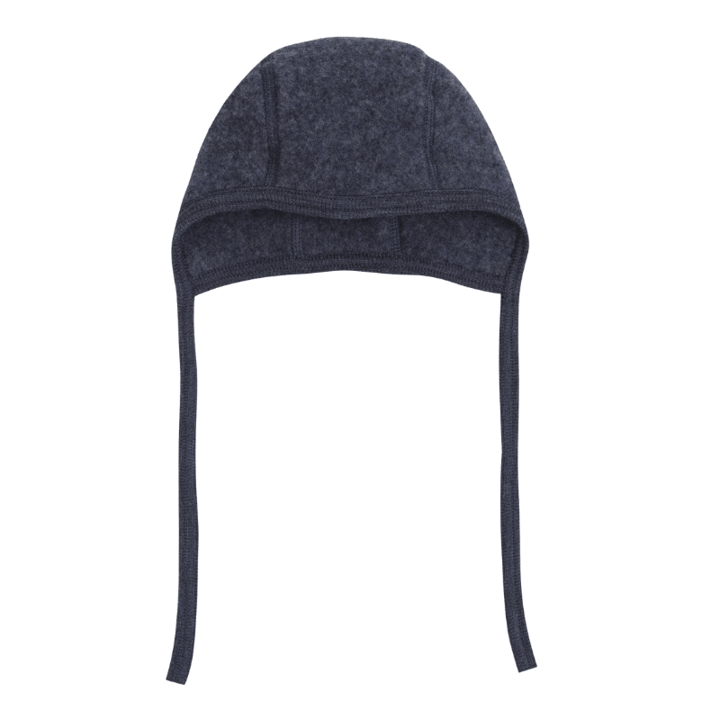 Czapka bonetka 100% wełny merino - Ombre Blue Melange / HUTTEliHUT