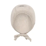 Czapka bonetka 100% wełny merino - Camel Melange / HUTTEliHUT
