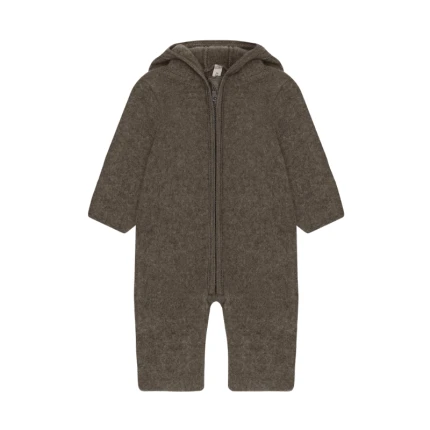 Kombinezon 100% wełny merino - Brown Melange / HUTTEliHUT