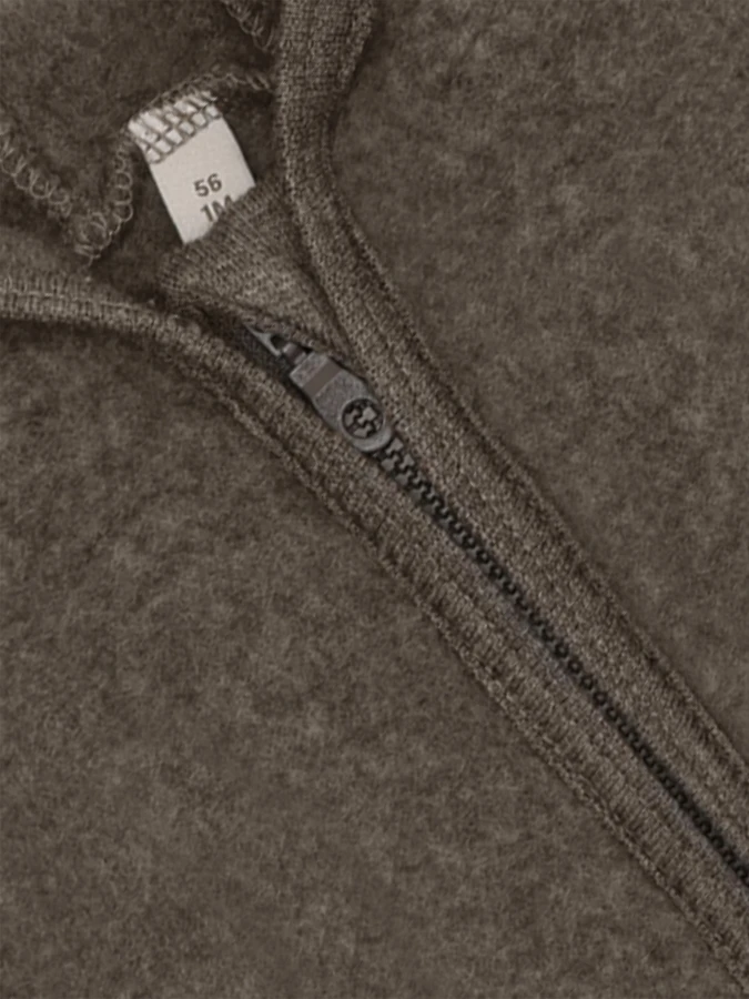 Kombinezon 100% wełny merino - Brown Melange / HUTTEliHUT