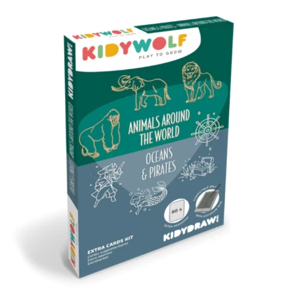 Wkłady uzupełniające REFIL KIDYDRAW-MINI - Animals around the world and Oceans & Pirates / Kidywolf