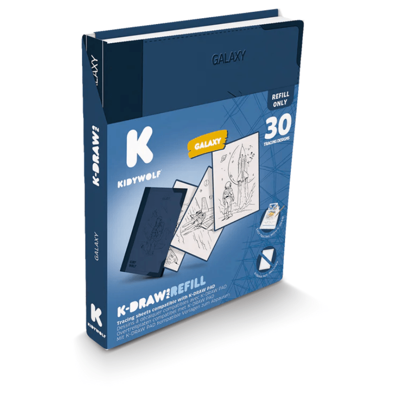 Wkłady uzupełniające REFIL KIDYDRAW-PAD 10+ - Galaxy / Kidywolf