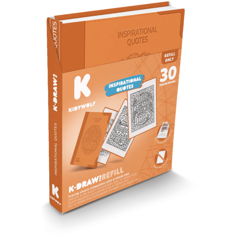 Wkłady uzupełniające REFIL KIDYDRAW-PAD 10+ - Quote / Kidywolf