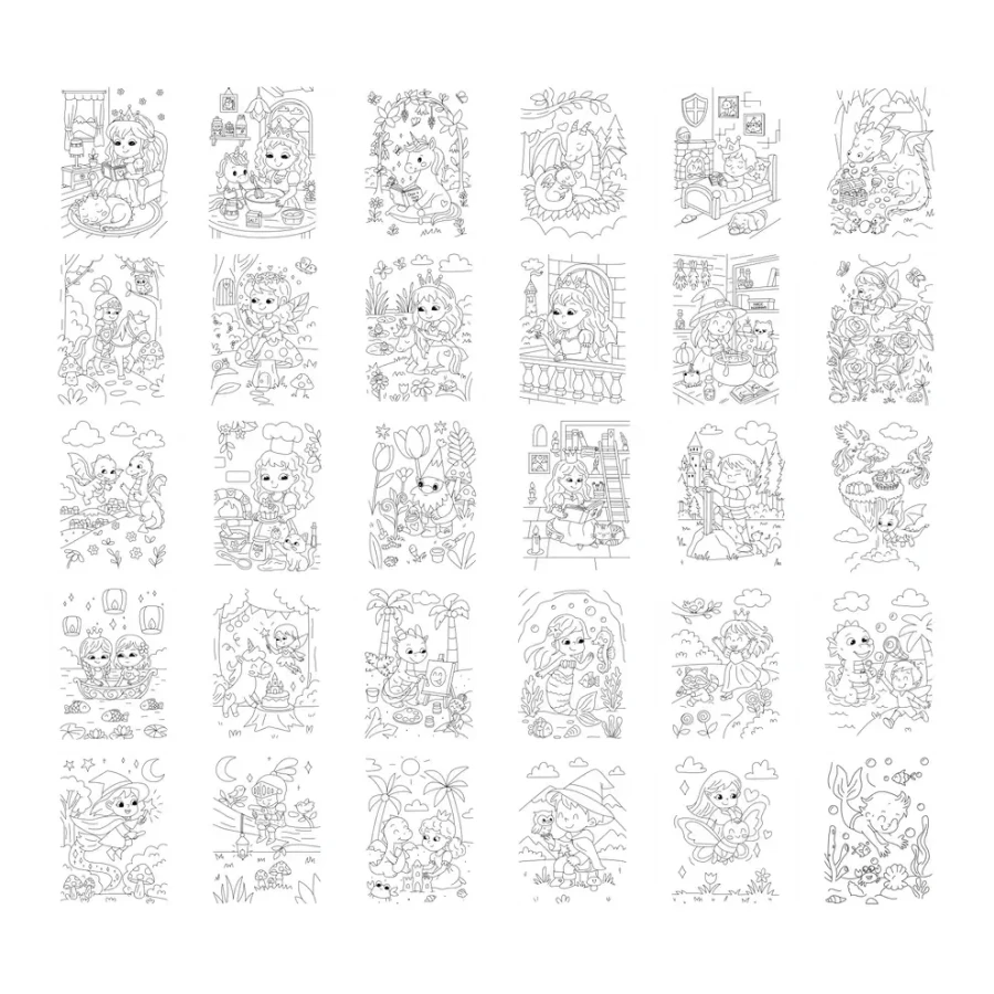 Wkłady uzupełniające REFIL KIDYDRAW-PAD 6+ - Once Upon a Time / Kidywolf