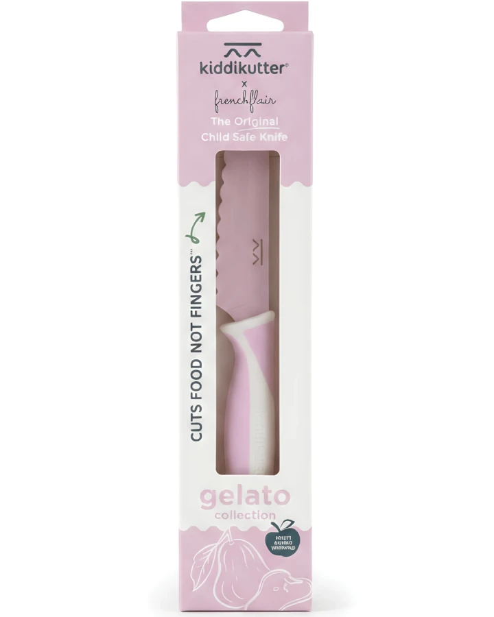 Bezpieczny nóż do nauki krojenia dla dzieci ROSE SORBET / KiddiKutter