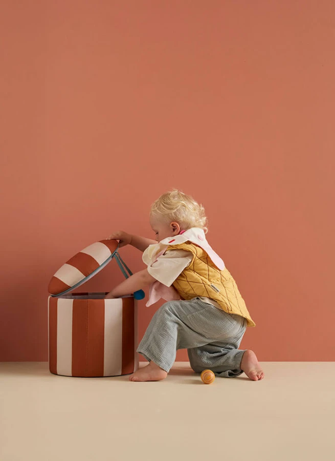Pufa ze schowkiem CIRCUS - brązowa / Kid's Concept