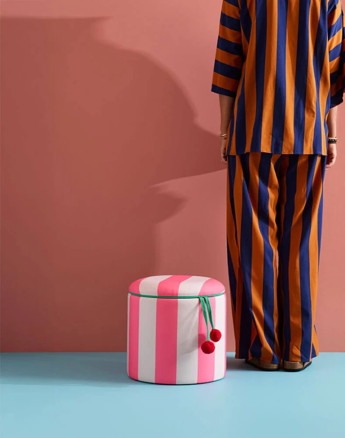 Pufa ze schowkiem CIRCUS - różowa / Kid's Concept