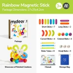 Zestaw magnetycznych pałeczek konstrukcyjnych (26 el.) / Mideer