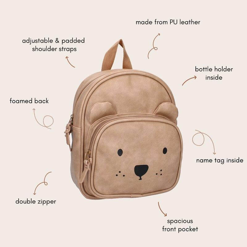 Plecak dla dzieci Beary Excited Sand / KIDZROOM