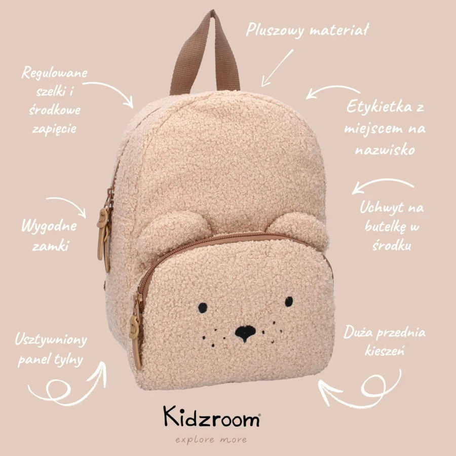Plecak dla dzieci Comfort Friends Teddy / KIDZROOM