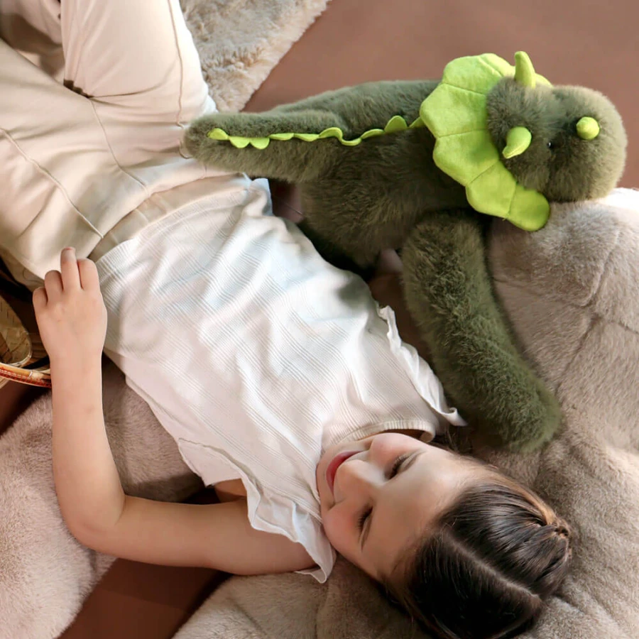 Pluszowy obciążeniowy dinozaur Podcoll Histoire d'Ours - ciemny zielony / Histoire d'Ours