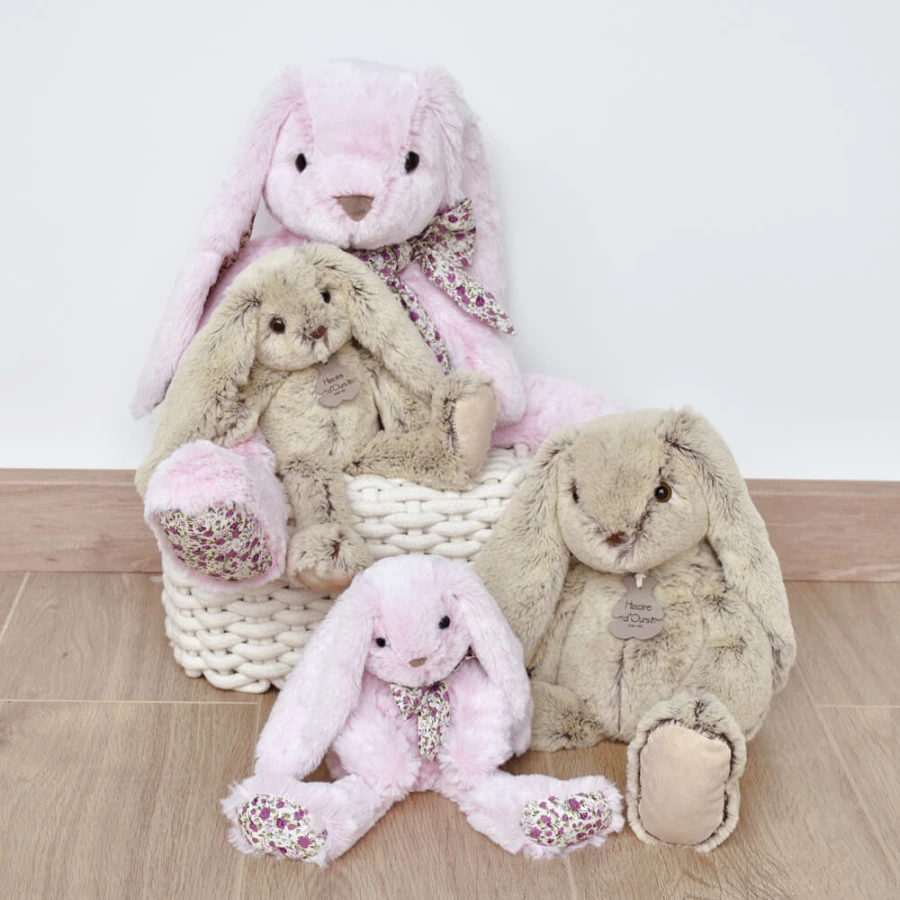 Pluszowy królik Histoire d'Ours, 40 cm - różowy / Histoire d’Ours