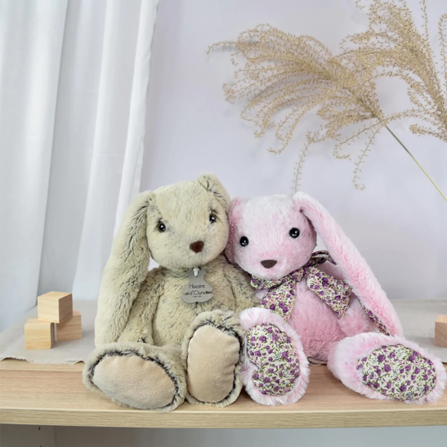 Pluszowy królik Histoire d'Ours, 40 cm - różowy / Histoire d’Ours