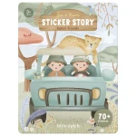 Książeczka z naklejkami Safari / Little Dutch