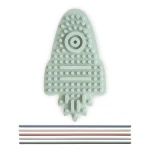 Tablica sensoryczna, labirynt, przeplatanka Rakieta / Mushie